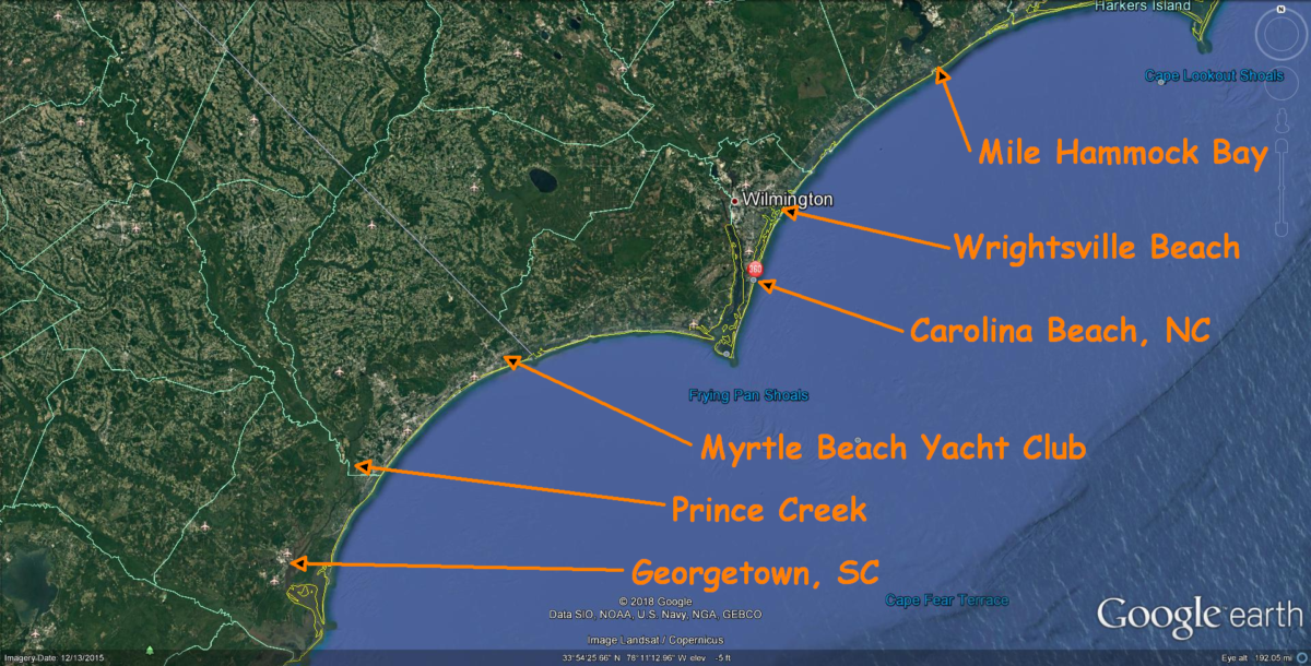Places, Stories, and Thoughts of the Atlantic ICW Georgetown, SC to Mile Hammock Bay Camp Lejeune, NC